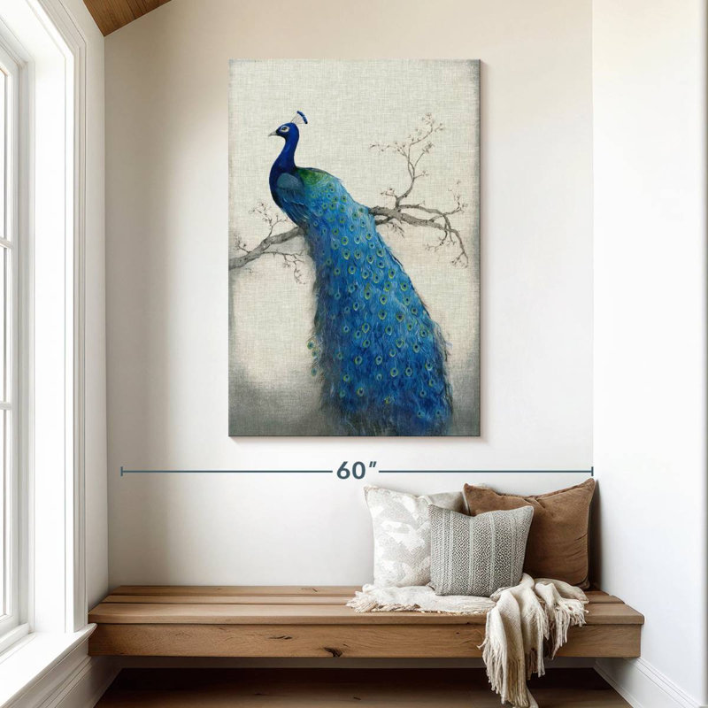 Brampt Peacock Blue II, 48" H x 32" W