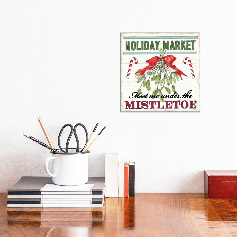 Holiday Signs VI 1 Piece Wrapped Canvas Painting, 30.48 cm H x 30.48 cm W