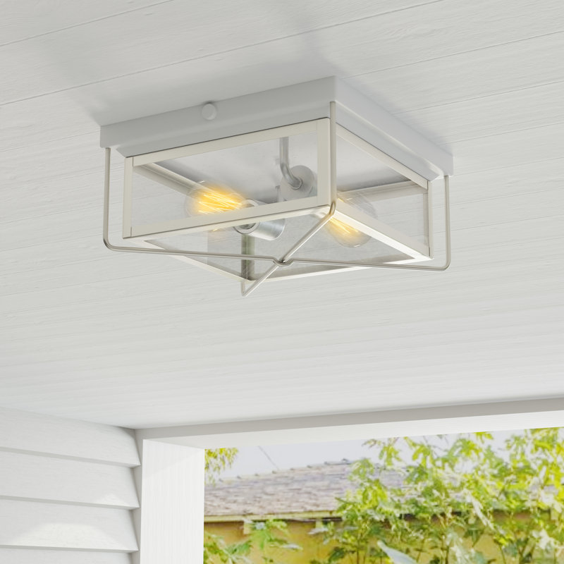 Plafonnier encastré 2 lumières 11 po Holst, Acier inoxydable
