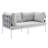 Harmony Sunbrella Outdoor Patio Aluminum Loveseat by Modway-58125811