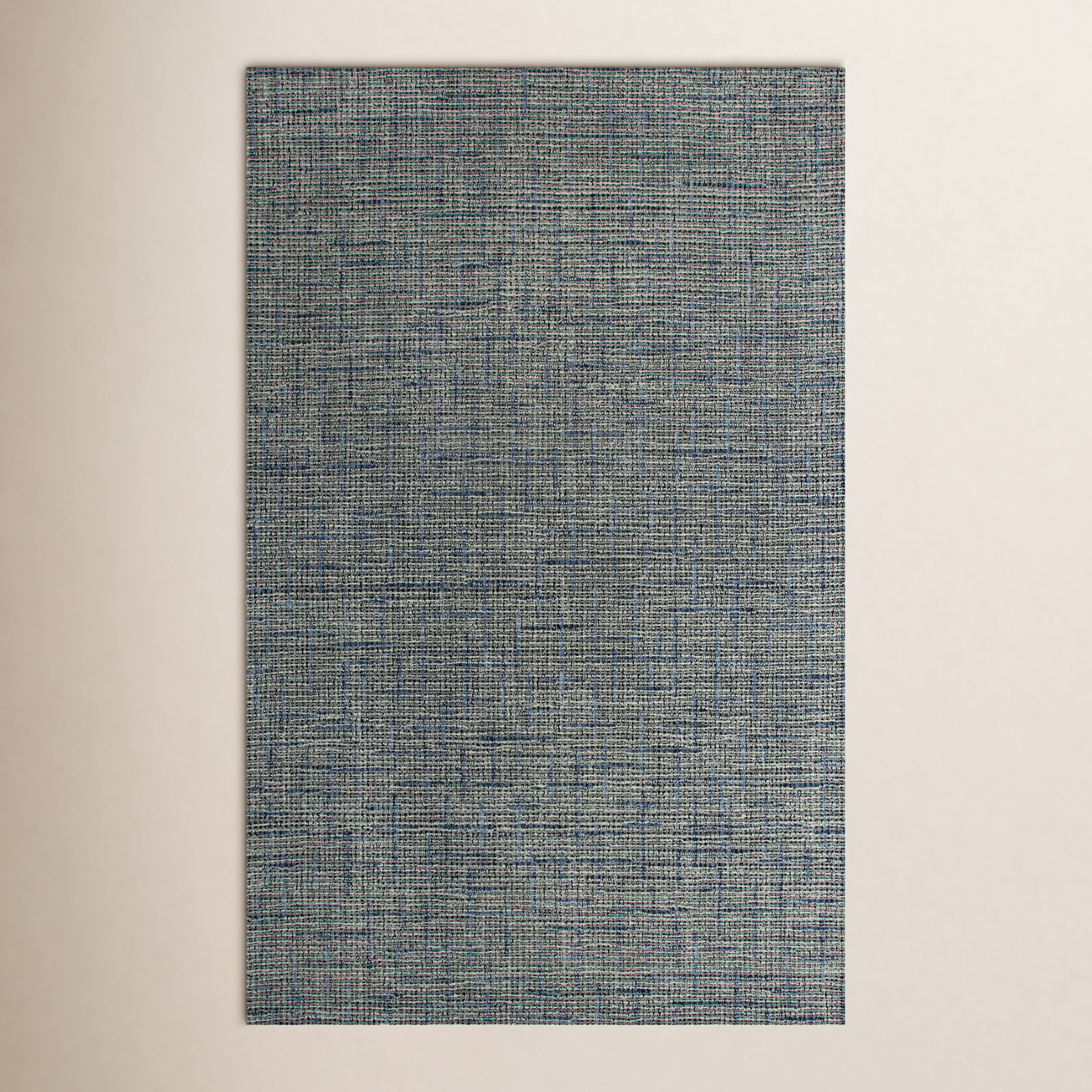 Caryville Gray Hand-Tufted Geometric Wool Rug, Rectangle 7'6" x 9'6"