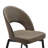 Cardale Swivel Modern Dining Chairs in Fabric Upholstery with Black Metal Legs-431487220
