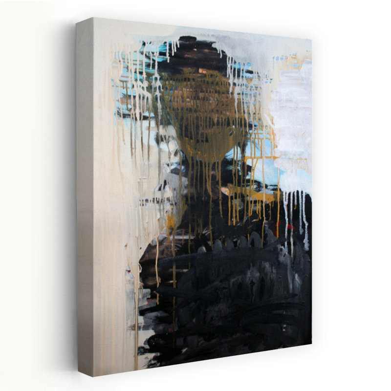 Art contemporain, art abstrait, H 18 po x l 12 po