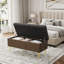 Banc de rangement rembourré avec couvercle relevable-1184087818
