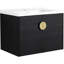Armoire de salle de bain murale 28 po, style moderne châtaignier noir avec lavabo et meuble-lavabo de rangement-1444019038-1444019033