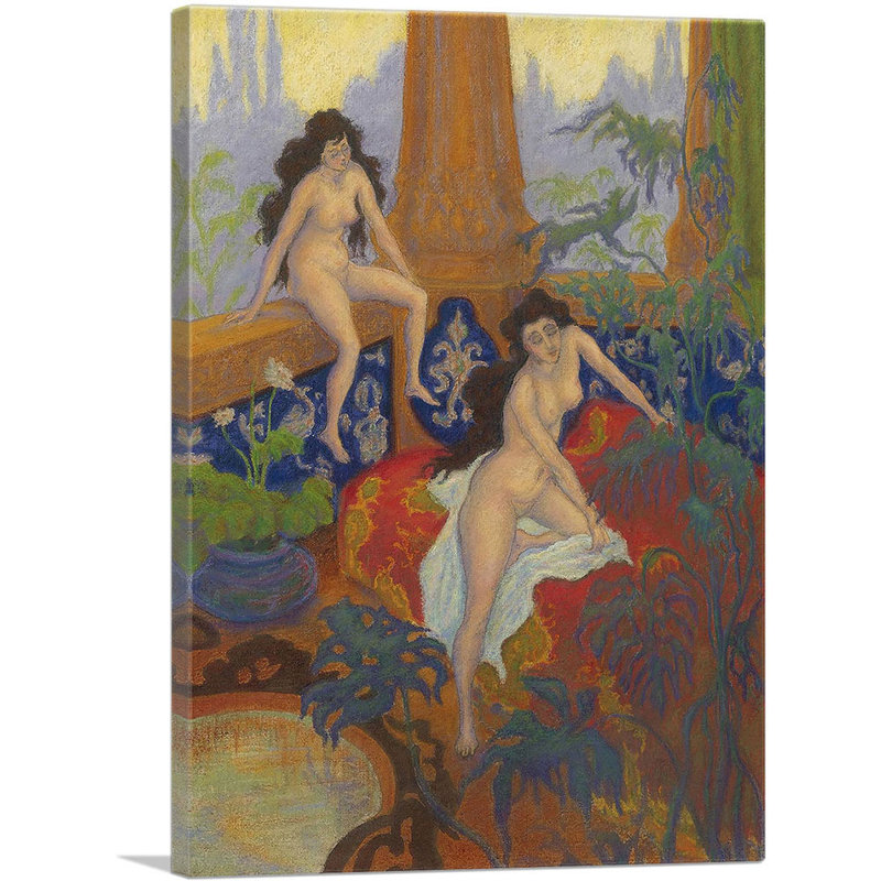Nautchis 1900 par Paul Ranson, reproduction d'art sur toile tendue, H 26 po x l 18 po x 1,5 po