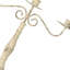 Bougeoir en fer, accessoire de table vintage romantique pour souper aux chandelles en famille ou en amoureux.