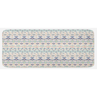 Rustic Solid Color Synthetic Kitchen Mat