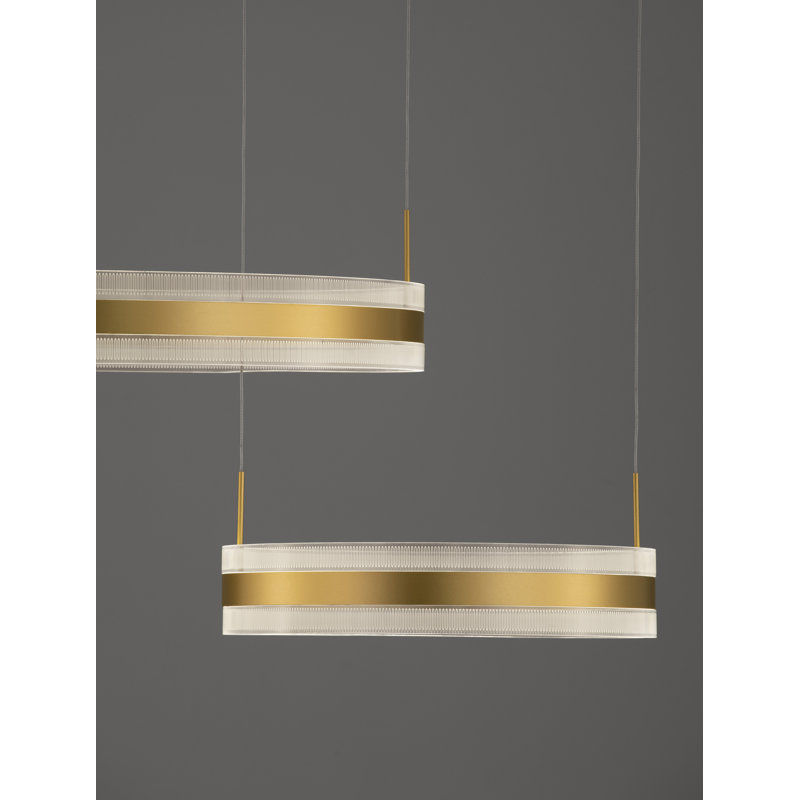 1 - Light Gold LED Unique/Statement Pendant
