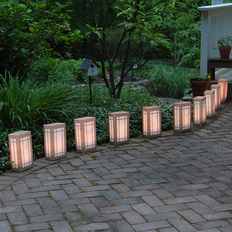 Lanternes en plastique 10 lumières, Lanterne dorée