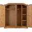 Greenock Solid Wood Four-Door Wardrobe