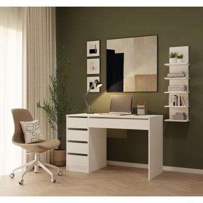 Arto 120 cm Desk with 5 Drawers
