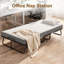 Lit pliant avec matelas en mousse viscoélastique à circulation d'air de 5 po et roues verrouillables-1559506410