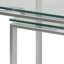Adcock Glass Top Sled Nesting Tables