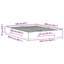 Floor Bed Frame With Storage Solid Pine Wood-804586011-804586012