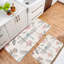 Rose et libellule, ensemble de 2 tapis de cuisine