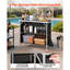 Rectangular Metal Outdoor Bar Table - 98 cm W 39 cm D