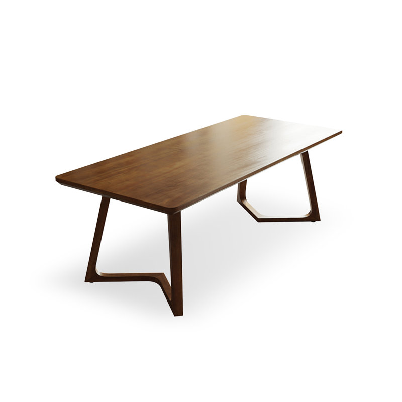 Tables de salle à manger en bois massif brun, H 29,53 po x L 62,99 po x l 27,56 po