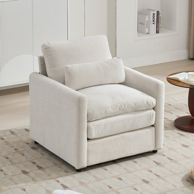 Fauteuil rembourré 31,9 "surdimensionné et confortable