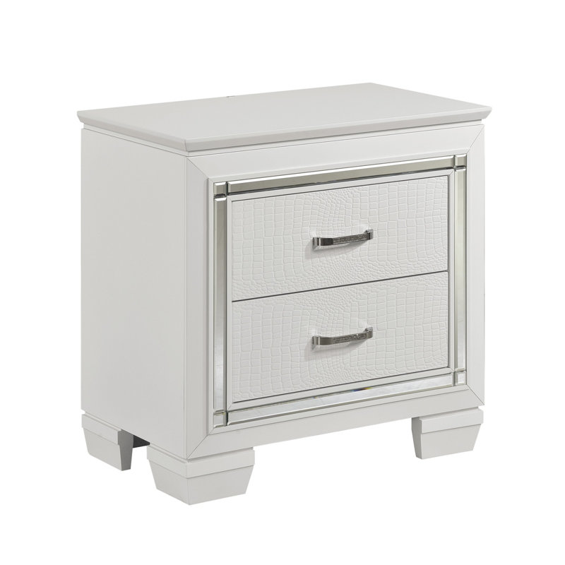 Table de chevet moderne, table de chevet, table de bout, pour chambre à coucher, vestibule de salon, Blanc