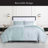 kate spade new york Rhythmic Geo Twin Comforter Set, 300 Thread Count Cotton Sateen Reversible Cover, All Season 2 Piece Bedding, Machine Washable, Blue Aqua Tourmaline  -119812799-109424218
