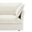 Chenille crème, tissu 2 places, lit long avec repose-pieds Choice, chenille, construction
