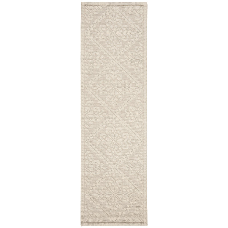 Tapis géométrique en laine tissé à la main Kelty, Tapis de couloir 2 pi 3 po x 6 pi