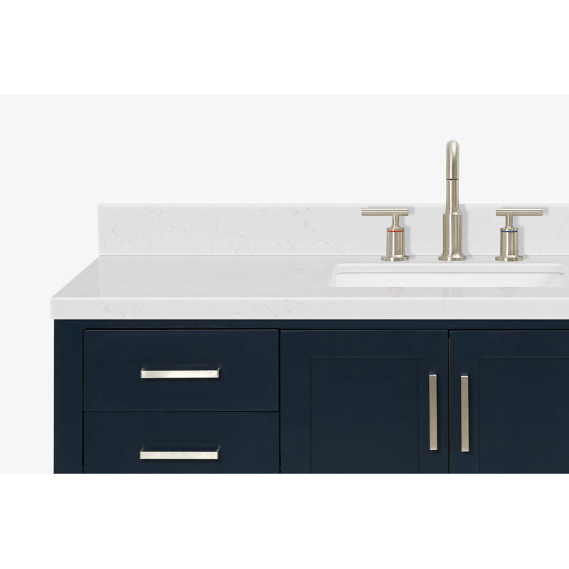 ARIEL Magnolia 54 Single Bathroom Vanity with Top, Midnight Blue, Rectangular