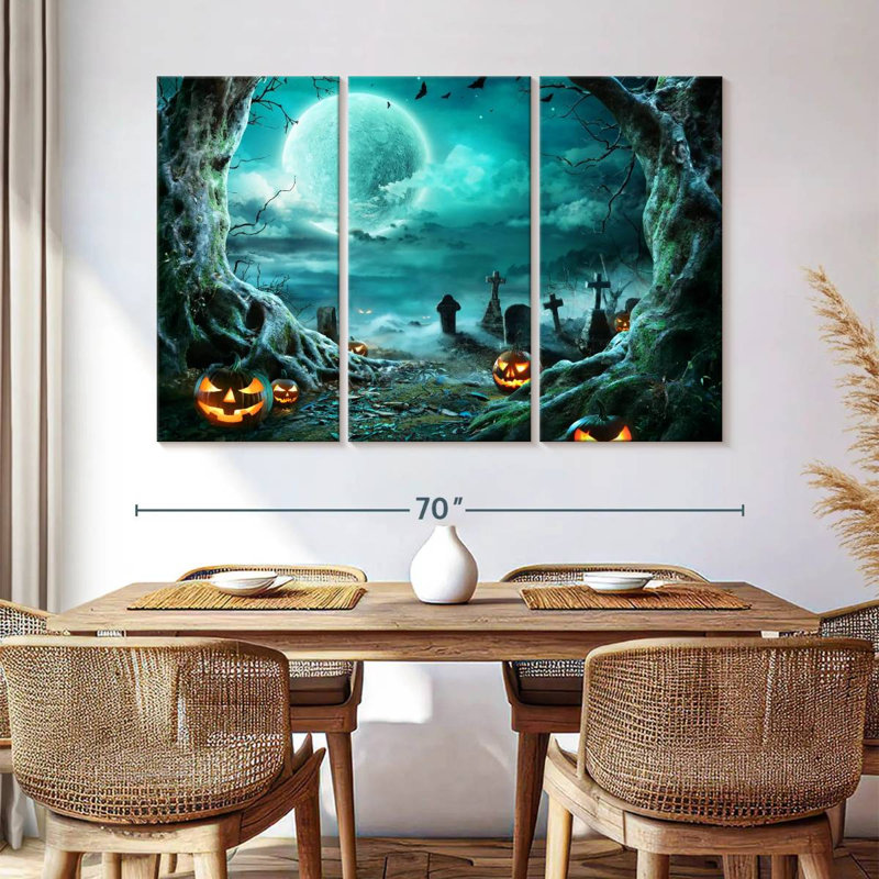 Jack O Lantern Graveyard, 42" H x 65" W