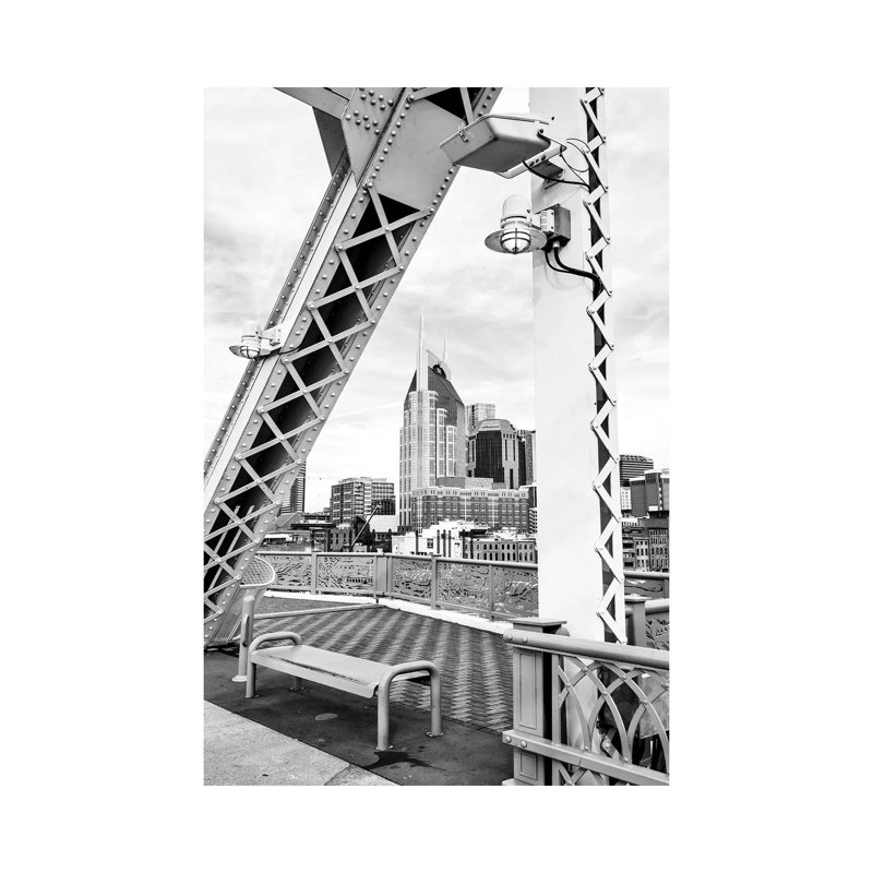 Skyline Of Nashville by Susanne Kremer - Gallery-Wrapped Canvas Giclée on Canvas, 20.32 cm H x 30.48 cm W, Canvas