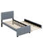 Lit plateforme tapissier avec lit gigogne-1698967621