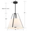 Luminaire suspendu 4 lumières Vibert