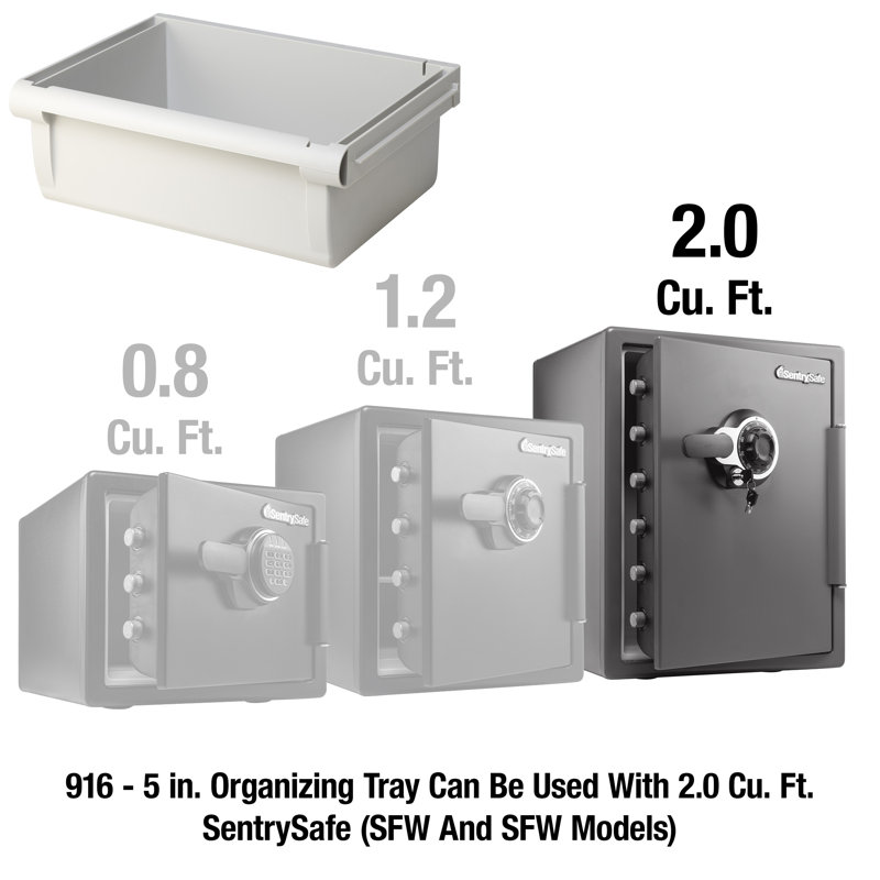 Accessoire de tiroir de rangement SentrySafe ou 2 pieds cubes Coffres-forts