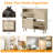 Bostynn 4 Flip Drawers Rattan Shoe Cabinet Shoe Storage Organizer Unit-1113567288