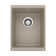 Precis SILGRANIT 14" L x 18" W Granite Composite Undermount Bar Sink with Basket Strainer