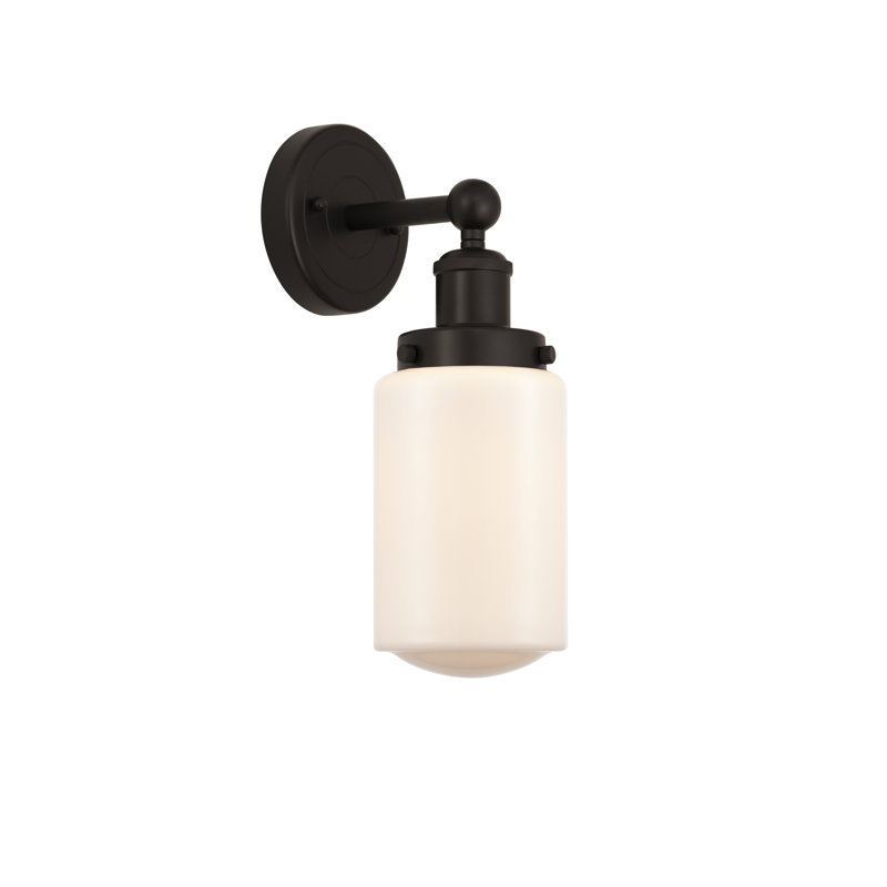 Cantril Armed Sconce, Matte White, Oil Rubbed Bronze