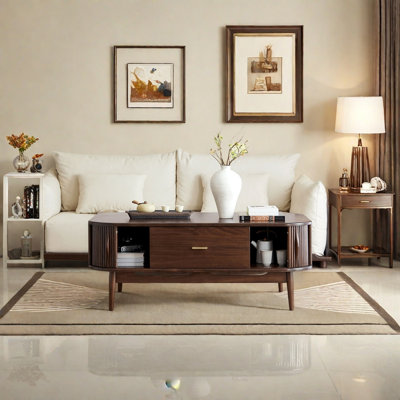 Table basse pratique de style japonais