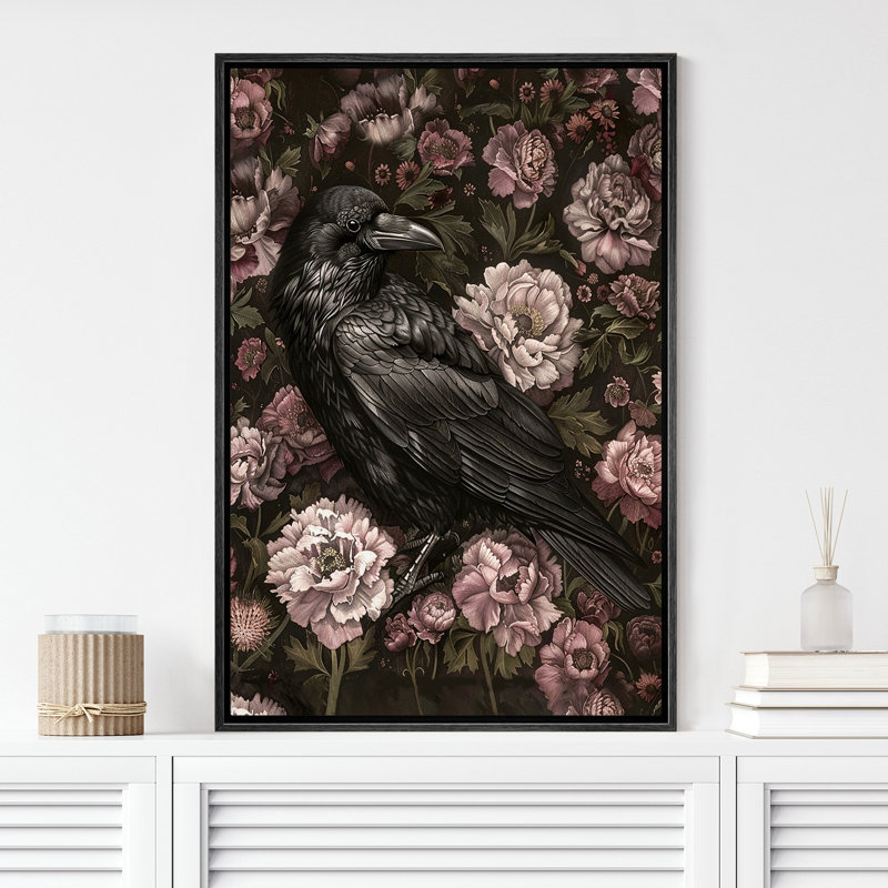 Corbeau corbeau, Noir, H 36 po x l 24 po