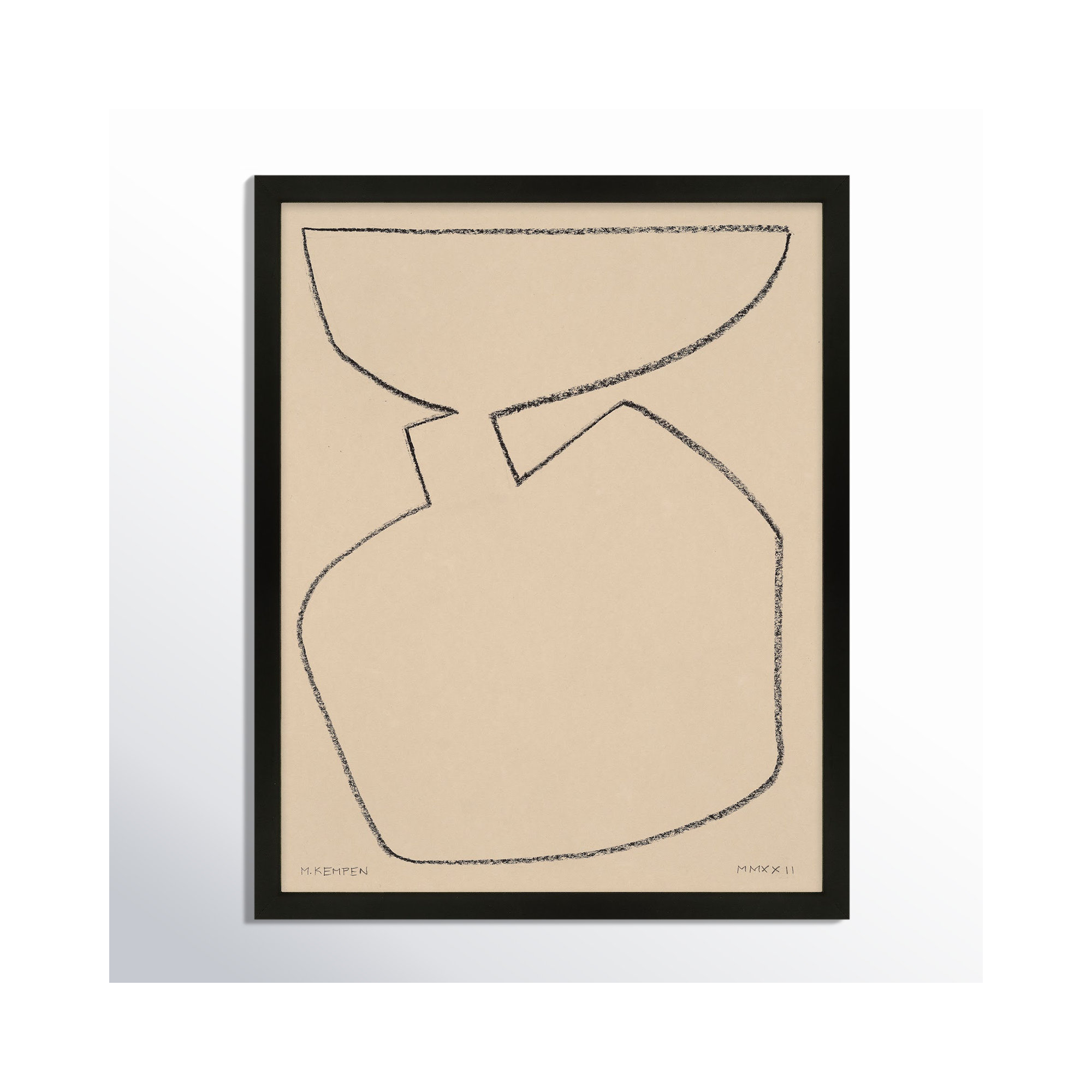 Outlines 6 by Michael Kempen, Black Framed, 40" W x 50" H