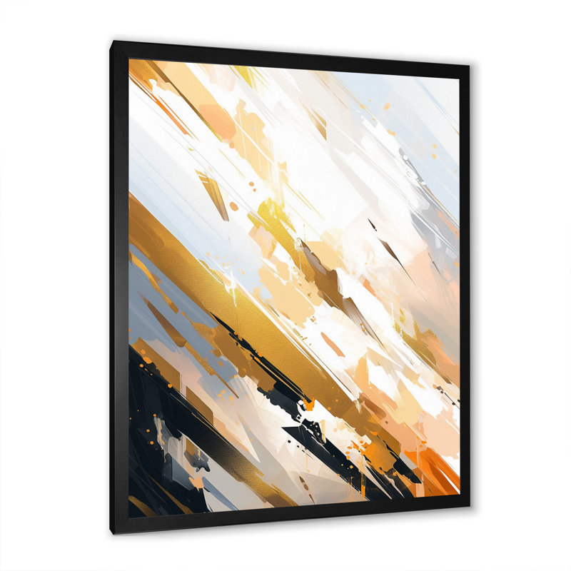 Abstractions symétriques multicolores - impression, H 44 po x l 34 po x P 1,5 po, Cadre simple noir
