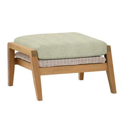 Spencer Rectangle Outdoor Teak Ottoman Patio Ottoman