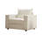Modern Fabric Armchair Minimalist Accent Chair for Living Room, Comfortable Lounge Chair with Soft Cushions & Durable Frame-410065934