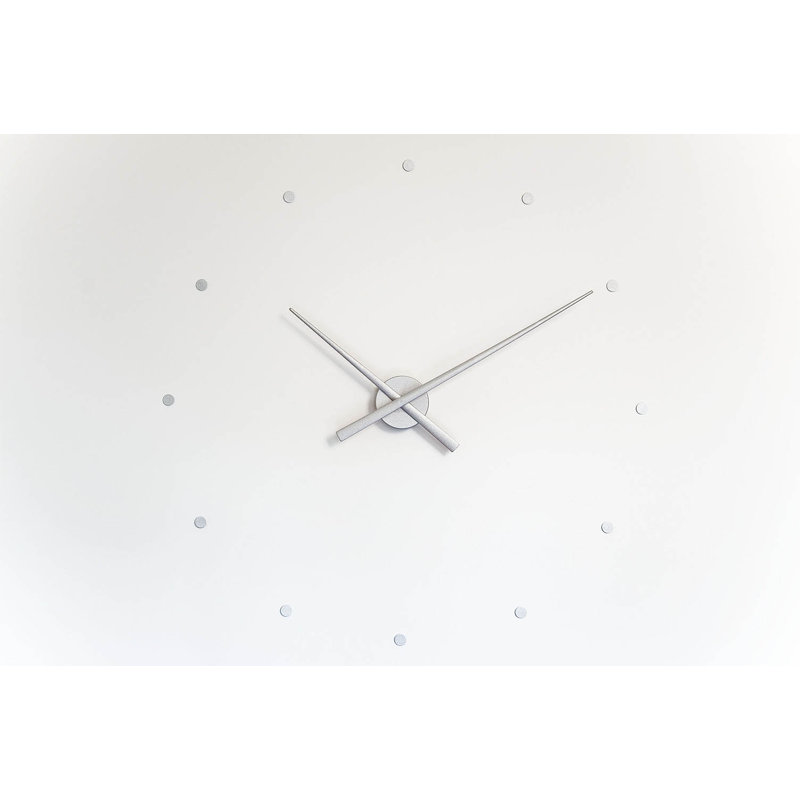 Horloge murale, Argent, Grand