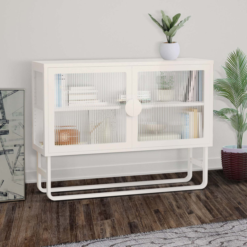 Buffet, armoire de rangement et buffet Rayma, Blanc