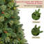 Arbre de Noël artificiel pré-éclairé avec lumières DEL-610436644
