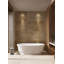 Baignoire de trempage autoportante à surface solide 67 po, baignoire ovale blanc mat avec design ergonomique 67 po