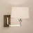 Wonton Metal, Fabric Plug-in Swing Arm Sconce-65988159-65988160