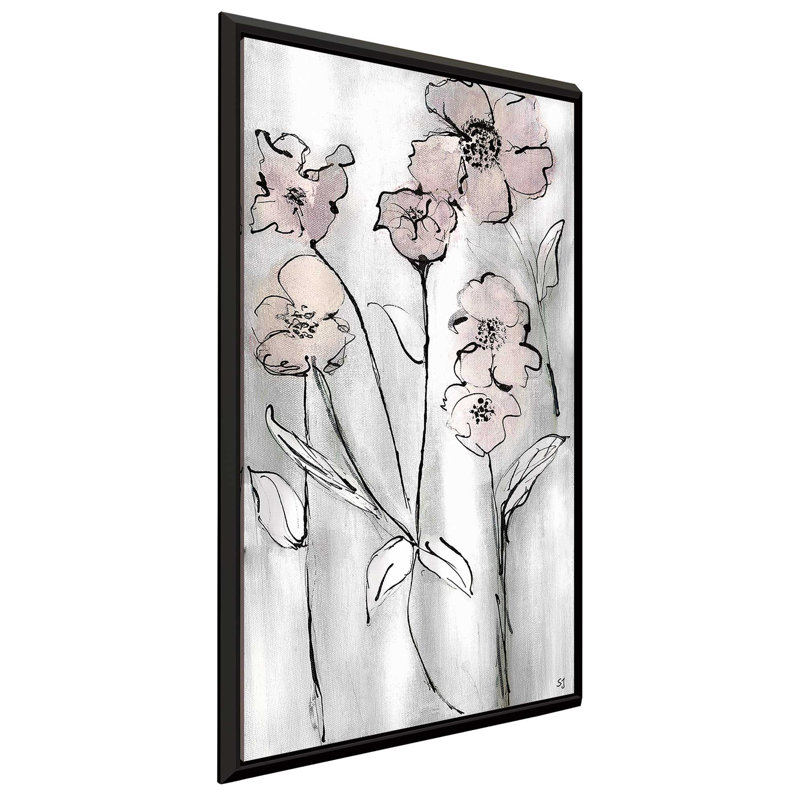 «Wildflowers II», reproduction d'art sur toile encadrée, H 33,5 po x l 21,5 po x P 2 po