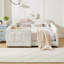 Base de lit plateforme avec coussin de sécurité et poche de rangement - tissu Boucle - Pas de sommier tapissier Cute Bunny Ear-667252479