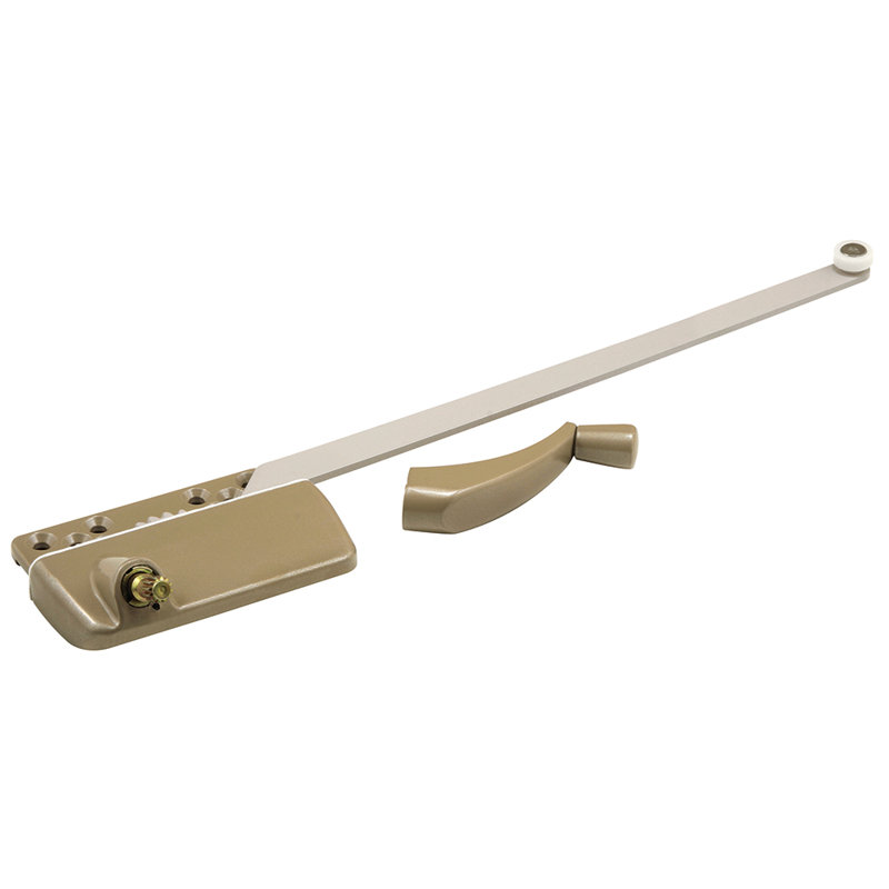 9 1/2 po Opérateur de rideau simple bras droit, H 19,25 po x l 4,75 po x P 1,38 po